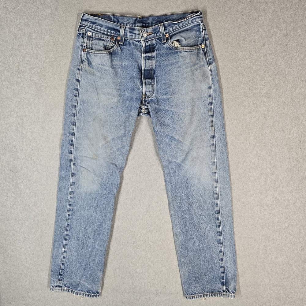 VINTAGE Levi's 501xx Men Jeans 34X34 Blue Denim Original Fit Straight Leg Y2K